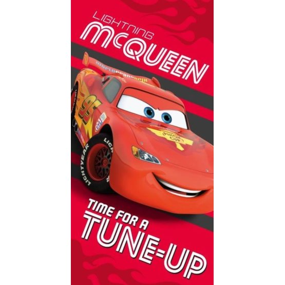 Dziecięca ręcznik Cars - Błysk McQueen - czerwona