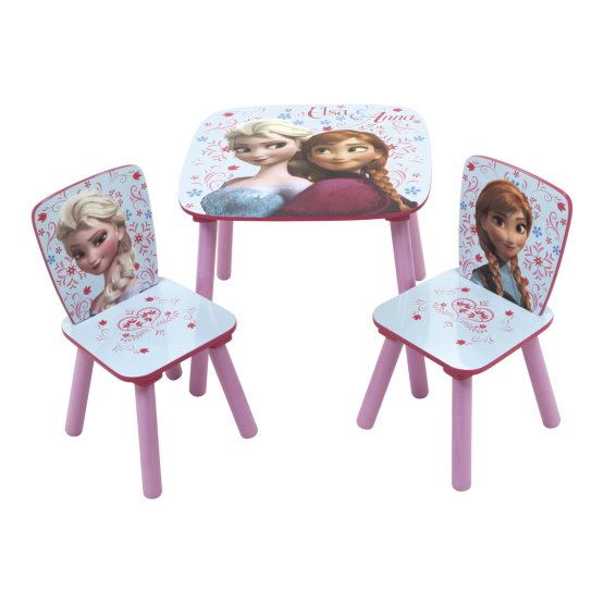 Dziecięcy stół z krzesła Frozen - fioletowo-niebieski