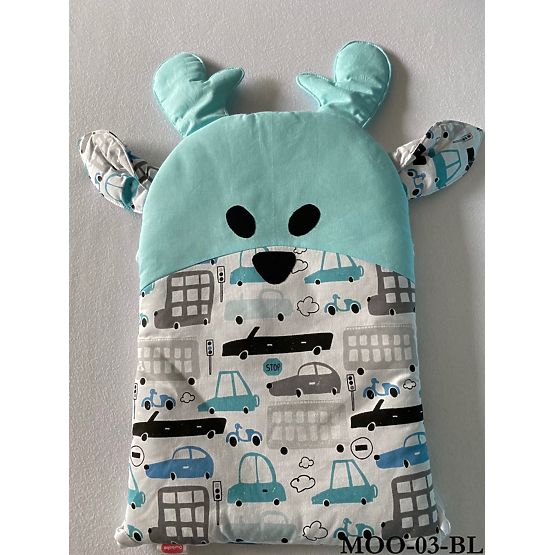 Baby Dream - Modularna kominka do łóżeczka - szaro-niebieska