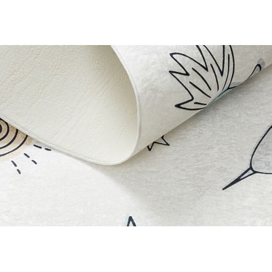 BAMBINO 1278 dywanik do mycia Kosmiczna rakieta dla dzieci antypoślizgowy - kremowy