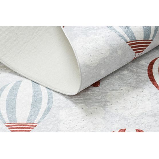 BAMBINO 1349 dywanik myjący Baloniki, chmury dla dzieci antypoślizgowy - szary