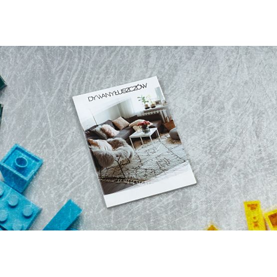 BAMBINO 38480 dywanik myjący Klocki dla dzieci antypoślizgowy - szary / żółty