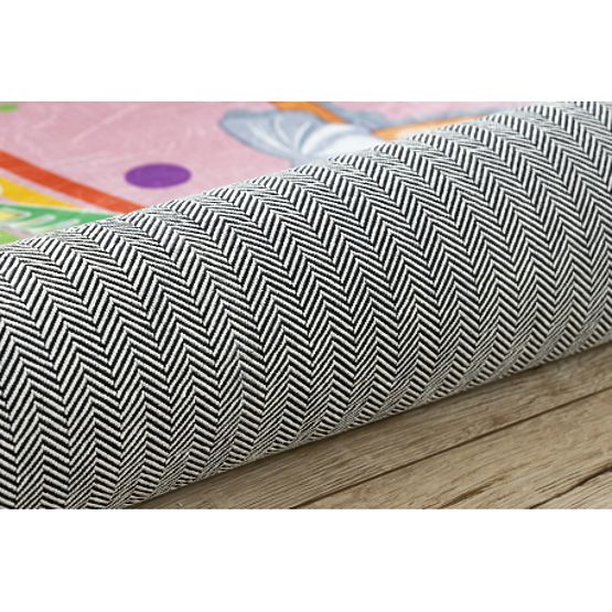 BAMBINO 41870 dywanik myjący Baletnica, tęcza dla dzieci antypoślizgowy - różowy