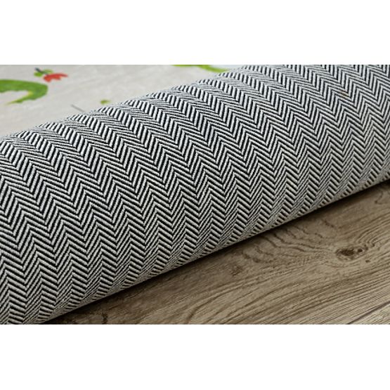 BAMBINO 50230 dywanik myjący Zoo, ulica dla dzieci antypoślizgowy - beżowy / zielony