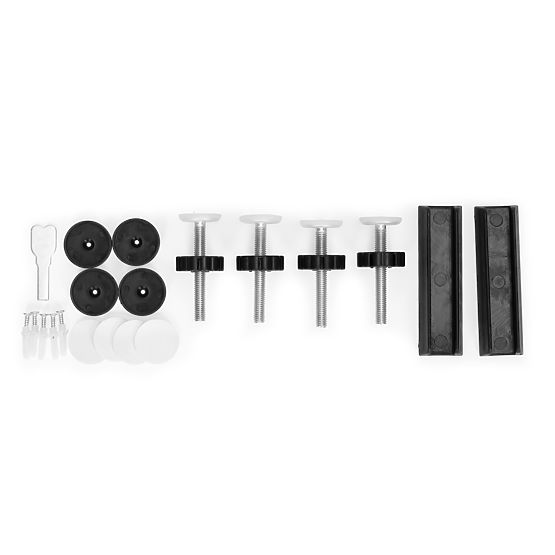 Barierka bezpieczeństwa 74-105 cm na schody i drzwi, stal, dodatkowe panele, czarna ECOTOYS