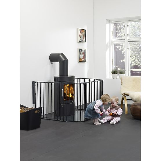 Barierka kominkowa Baby Dan FLEX XL - czarna