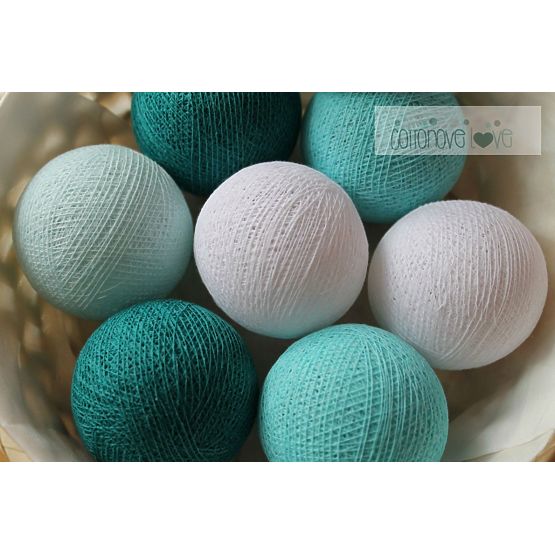 Bawełna świecący LED piłki Cotton Balls - fresh miłość