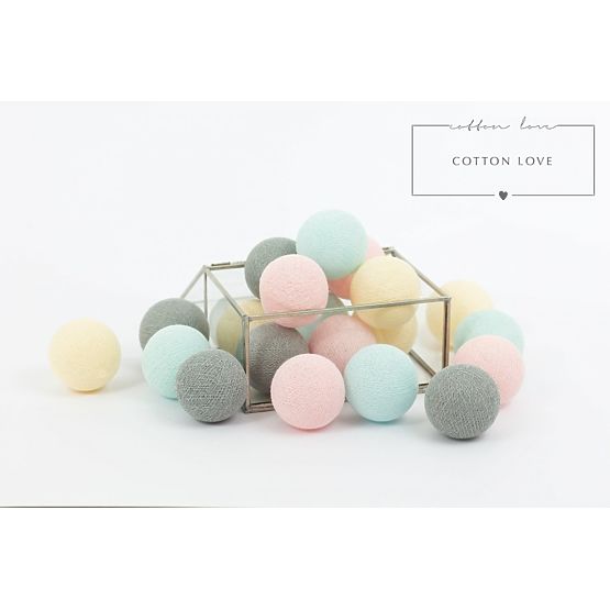 Bawełna świecący LED piłki Cotton Balls - sypki