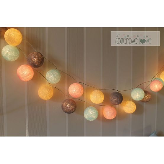 Bawełna świecący LED piłki Cotton Balls - sypki