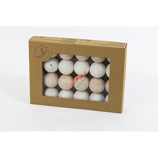Bawełna świecący LED piłki Cotton Balls - złote