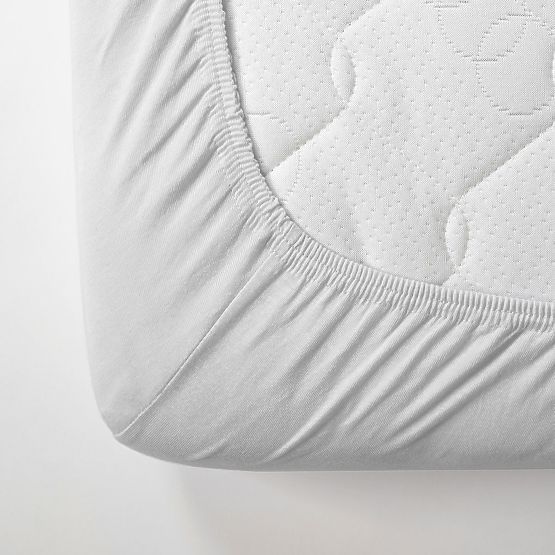 Bawełniane prześcieradło 190x90 cm - białe