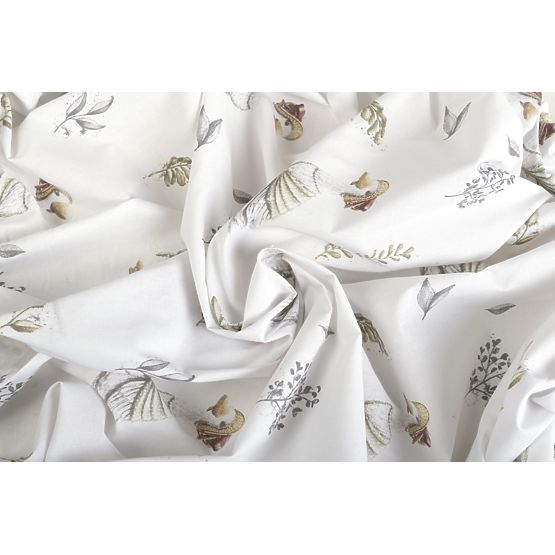 Bawełniane prześcieradło z gumką - Gąski (120x60 cm)