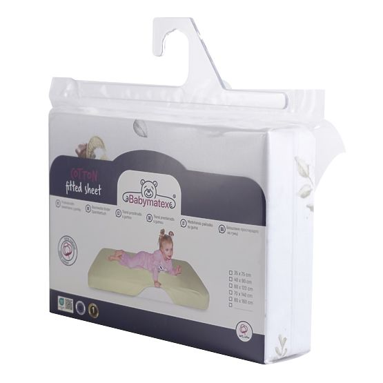 Bawełniane prześcieradło z gumką - Gąski (120x60 cm)