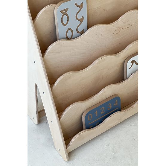 Biblioteczka WAVE L - naturalna