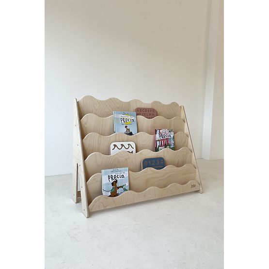 Biblioteczka WAVE L - naturalna