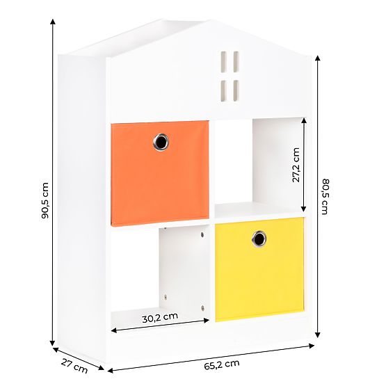 Biblioteka domowa ze schowkami