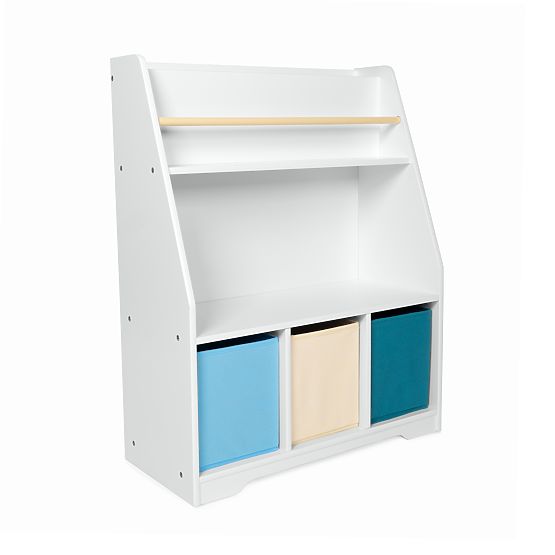 Biblioteczka Montessori Cyan - biała