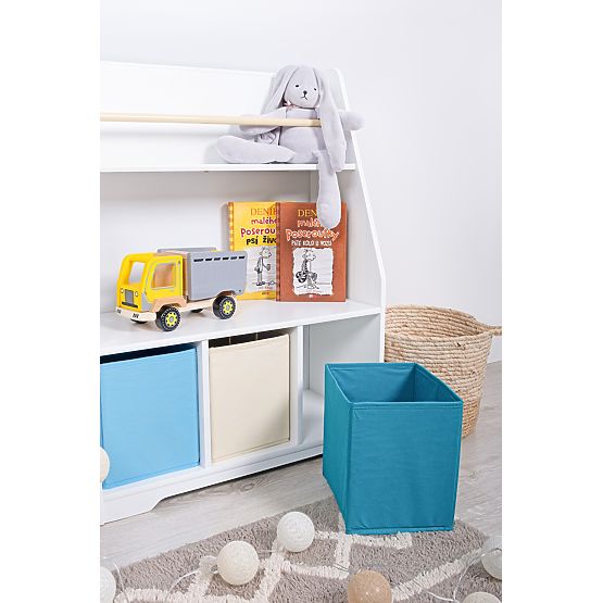 Biblioteczka Montessori Cyan - biała