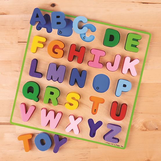 Bigjigs Baby Alfabet wielkimi literami