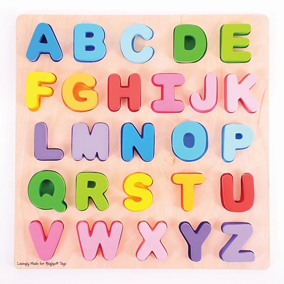 Bigjigs Baby Alfabet wielkimi literami