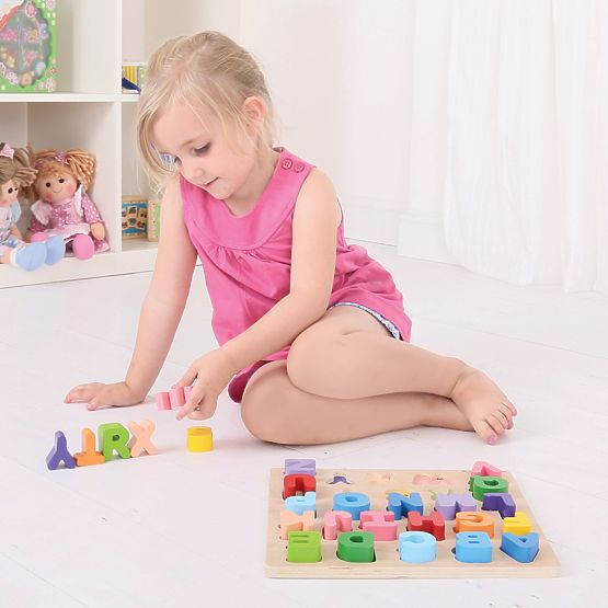 Bigjigs Baby Alfabet wielkimi literami