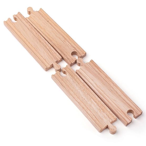Bigjigs Rail Długie proste szyny 21 cm 4 szt