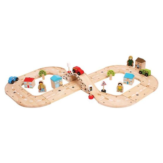 Bigjigs Rail Drewniany tor w kształcie ósemki