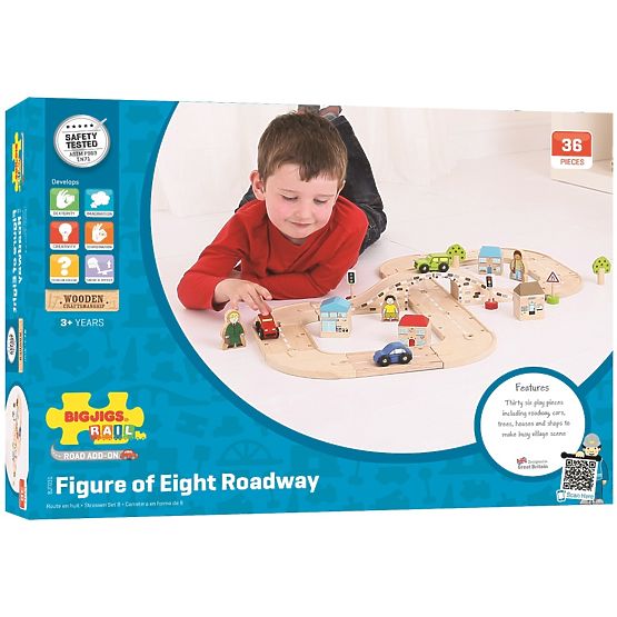 Bigjigs Rail Drewniany tor w kształcie ósemki