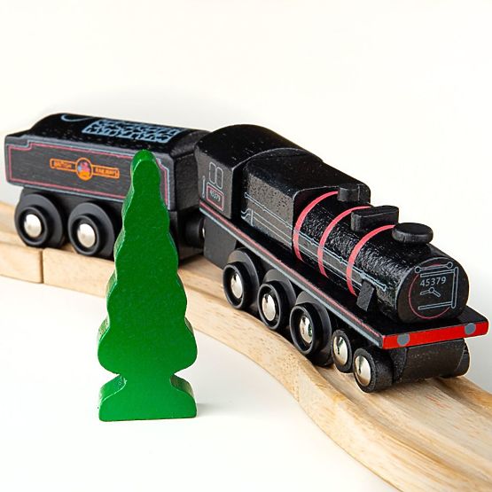 Bigjigs Rail Drewniana replika lokomotywy Black 5-silnikowej