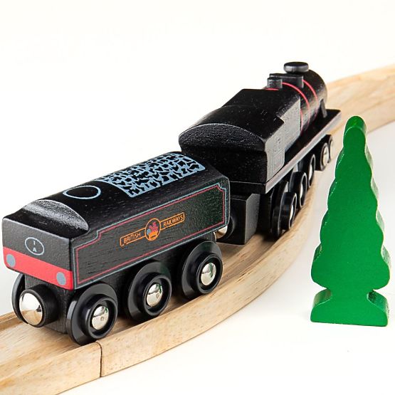 Bigjigs Rail Drewniana replika lokomotywy Black 5-silnikowej