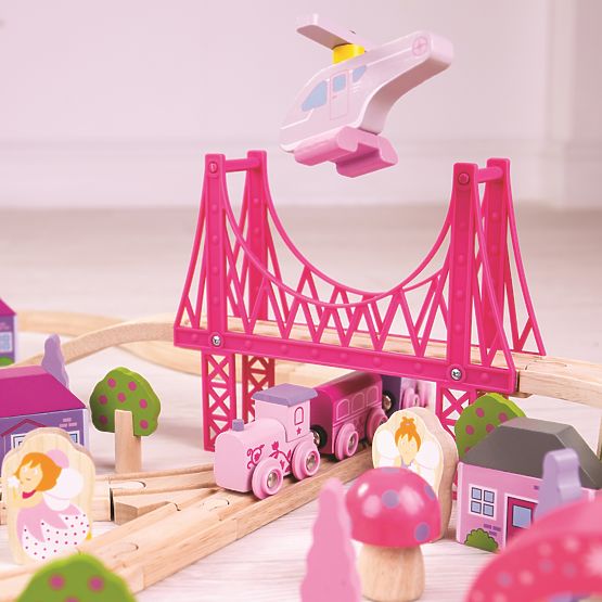 Bigjigs Rail Duży drewniany tor kolejowy typu Princess