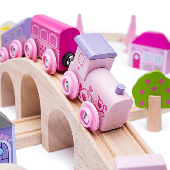 Bigjigs Rail Duży drewniany tor kolejowy typu Princess