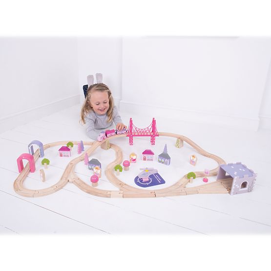 Bigjigs Rail Duży drewniany tor kolejowy typu Princess