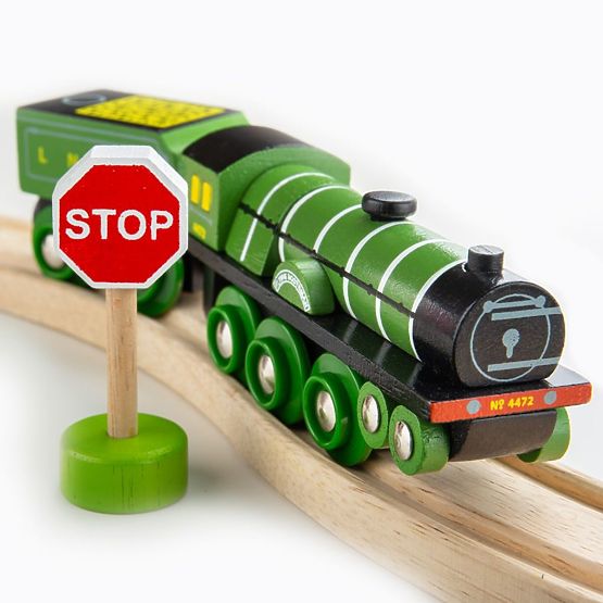 Bigjigs Rail Drewniana replika Lokomotywy Latającego Szkota