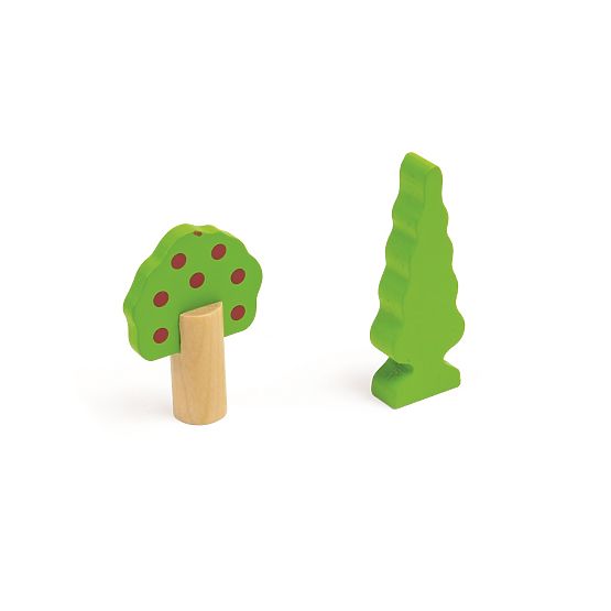 Bigjigs Rail Drewniany tor kolejowy z polną drogą 80 części