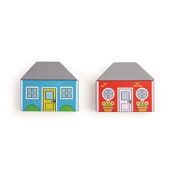 Bigjigs Rail Drewniany tor kolejowy z polną drogą 80 części
