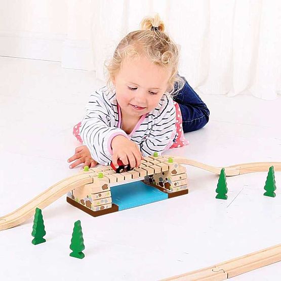 Bigjigs Rail Most obrotowy nad rzeką