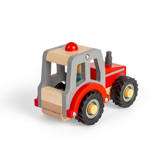 Bigjigs Toys Czerwony traktor