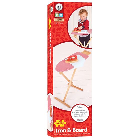 Bigjigs Toys Drewniana deska do prasowania z żelazkiem - uszkodzone opakowanie
