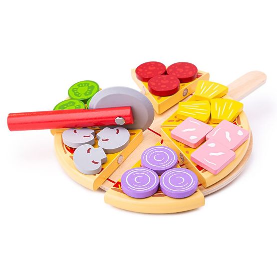 Bigjigs Toys Drewniana krajalnica do pizzy