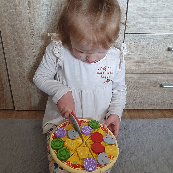 Bigjigs Toys Drewniana krajalnica do pizzy