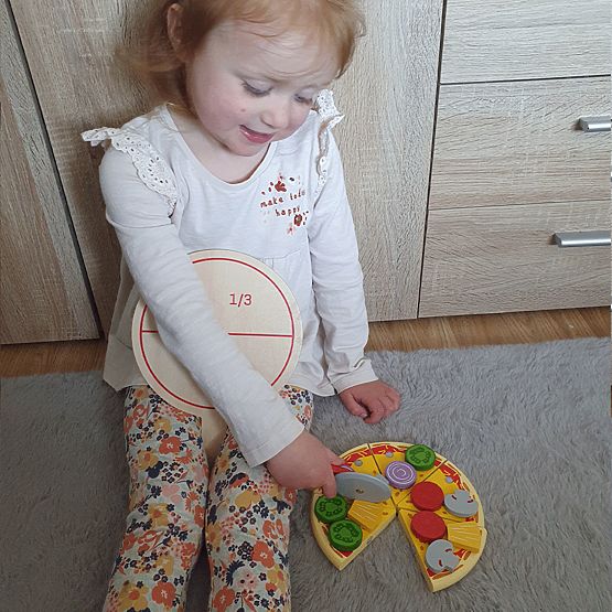 Bigjigs Toys Drewniana krajalnica do pizzy