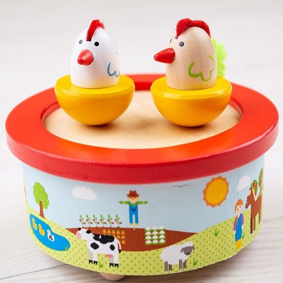 Bigjigs Toys Drewniana pozytywka farma