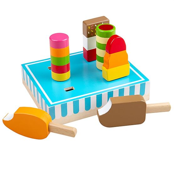 Bigjigs Toys Drewniane lody na patyku