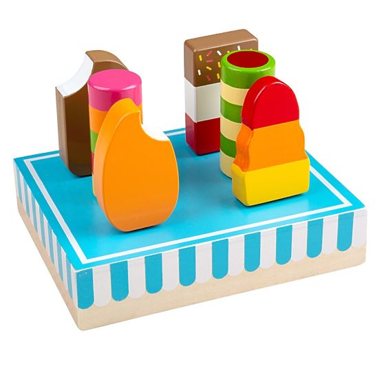 Bigjigs Toys Drewniane lody na patyku
