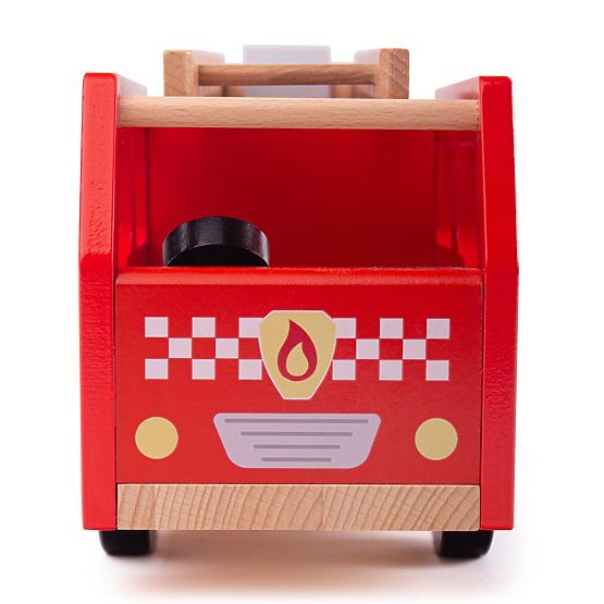 Bigjigs Toys Drewniany wóz strażacki