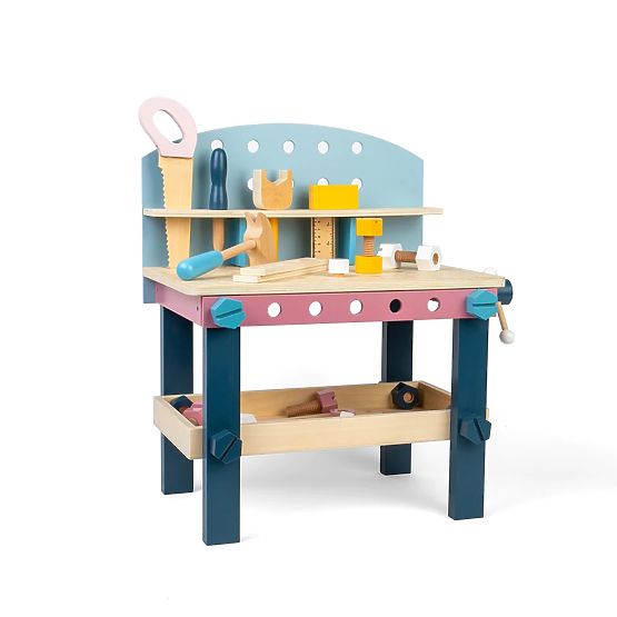 Bigjigs Toys Dziecięcy stół warsztatowy z narzędziami