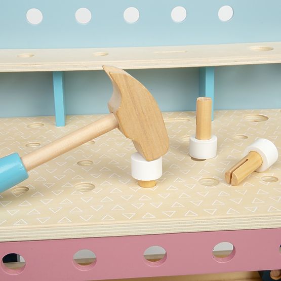 Bigjigs Toys Dziecięcy stół warsztatowy z narzędziami