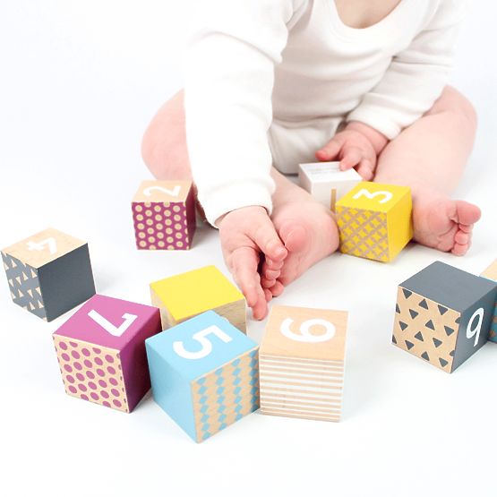 Bigjigs Toys Edukacyjne klocki liczby