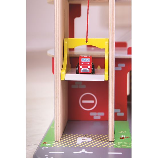 Bigjigs Toys Garaż z parkingiem